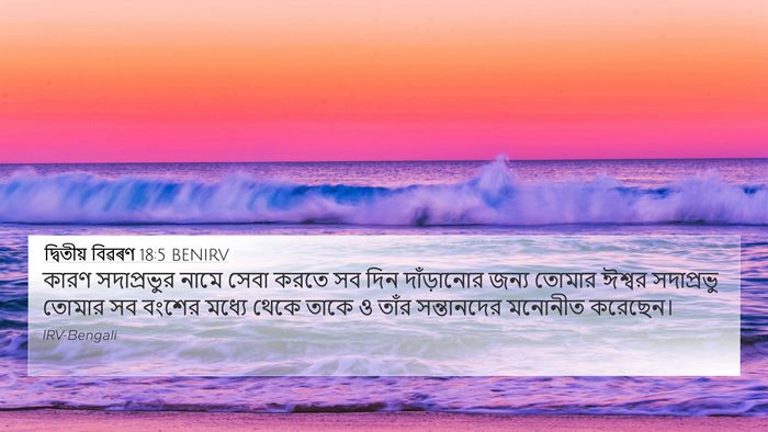 দ্বিতীয় বিৱৰণ 18:5 BENIRV Bible Verse Image