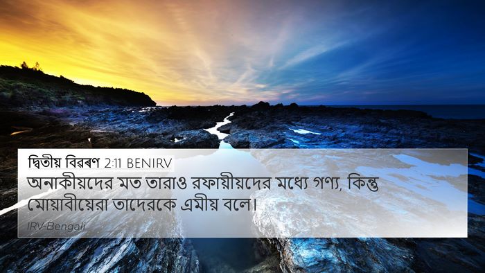 দ্বিতীয় বিৱৰণ 2:11 BENIRV Bible Verse Image