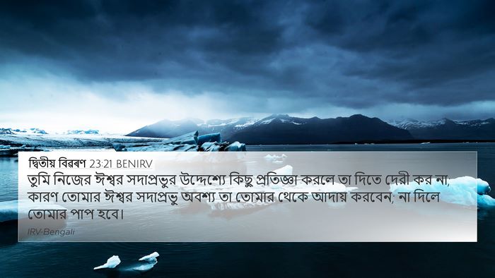 দ্বিতীয় বিৱৰণ 23:21 BENIRV Bible Verse Image