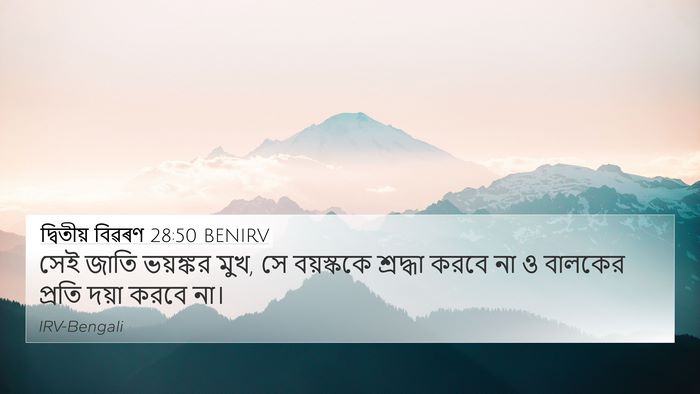 দ্বিতীয় বিৱৰণ 28:50 BENIRV Bible Verse Image