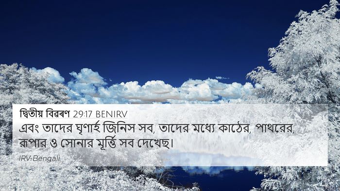 দ্বিতীয় বিৱৰণ 29:17 BENIRV 4K Wallpaper - এবং তাদের ঘৃণার্হ - 4K Wallpaper Bible Verse