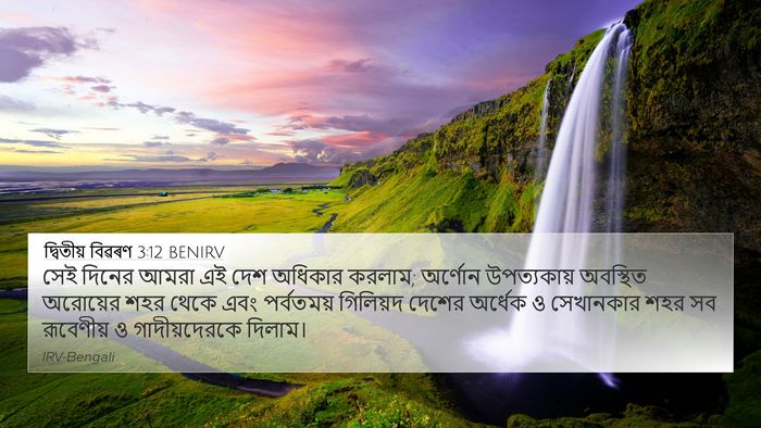 দ্বিতীয় বিৱৰণ 3:12 BENIRV Bible Verse Image