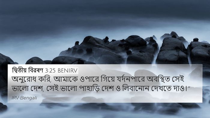 দ্বিতীয় বিৱৰণ 3:25 BENIRV Bible Verse Image