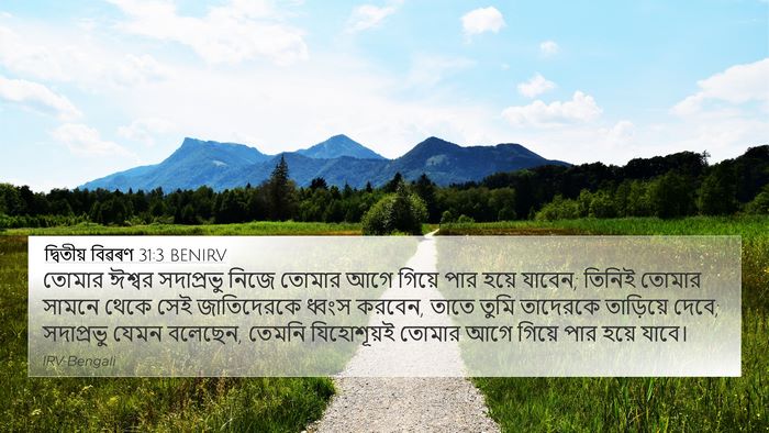 দ্বিতীয় বিৱৰণ 31:3 BENIRV Bible Verse Image