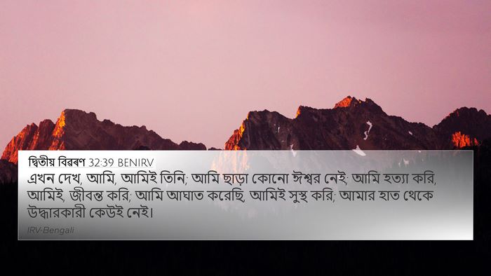 দ্বিতীয় বিৱৰণ 32:39 BENIRV Bible Verse Image