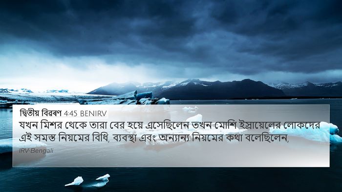 দ্বিতীয় বিৱৰণ 4:45 BENIRV 4K Wallpaper - যখন মিশর থেকে তারা - 4K Wallpaper Bible Verse