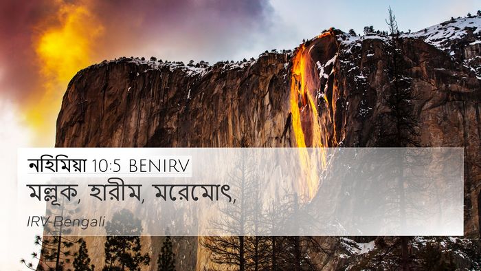 নহিমিয়া 10:5 BENIRV 4K Wallpaper - মল্লূক, হারীম, - 4K Wallpaper Bible Verse
