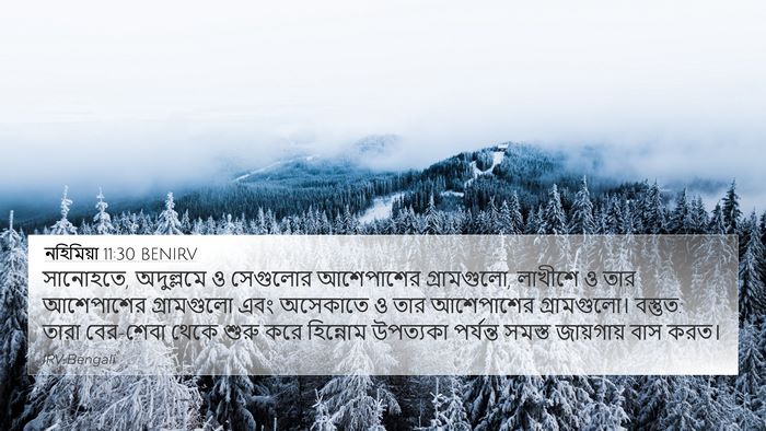 নহিমিয়া 11:30 BENIRV Bible Verse Image