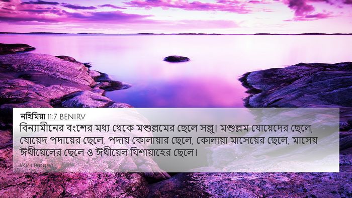 নহিমিয়া 11:7 BENIRV Bible Verse Image
