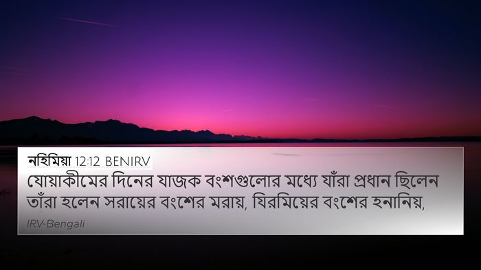 নহিমিয়া 12:12 BENIRV Bible Verse Image