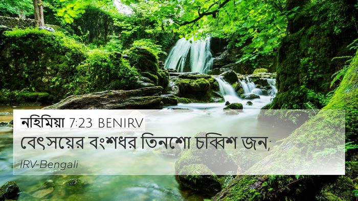 নহিমিয়া 7:23 BENIRV 4K Wallpaper - বেৎসয়ের বংশধর - 4K Wallpaper Bible Verse