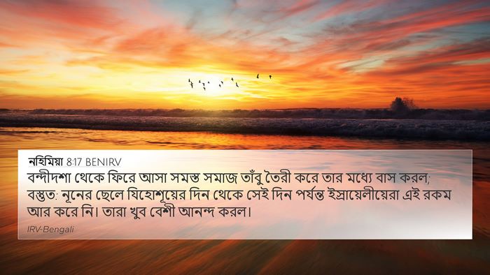 নহিমিয়া 8:17 BENIRV 4K Wallpaper - বন্দীদশা থেকে - 4K Wallpaper Bible Verse