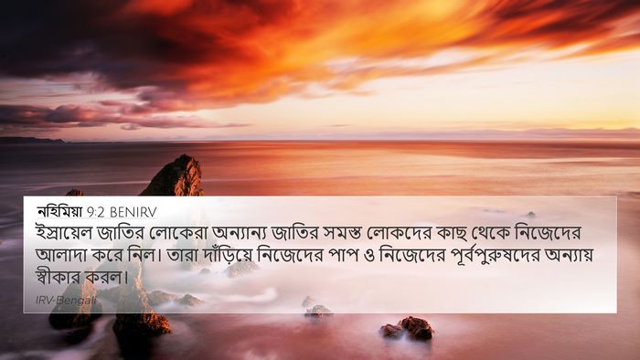 নহিমিয়া 9:2 BENIRV Bible Verse Image