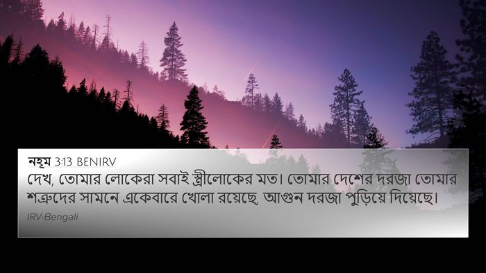 নহূম 3:13 BENIRV Bible Verse Image