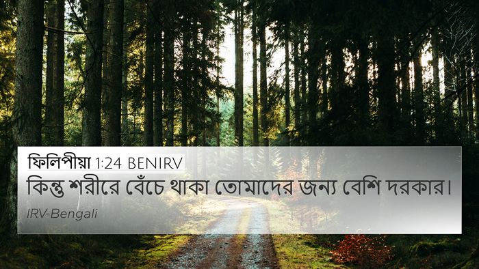 ফিলিপীয়া 1:24 BENIRV Bible Verse Image
