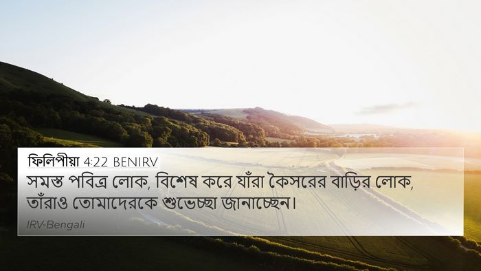 ফিলিপীয়া 4:22 BENIRV Bible Verse Image