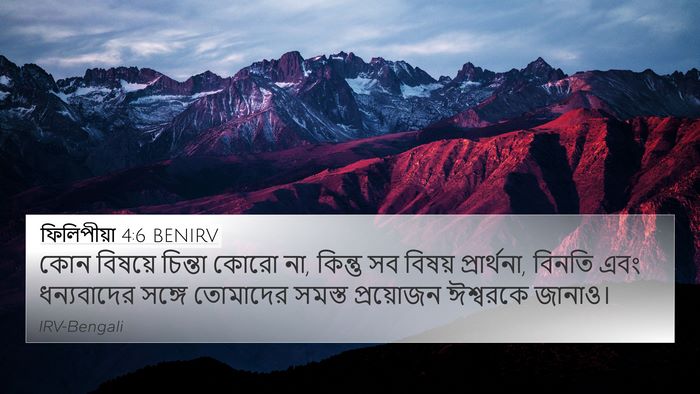 ফিলিপীয়া 4:6 BENIRV Bible Verse Image