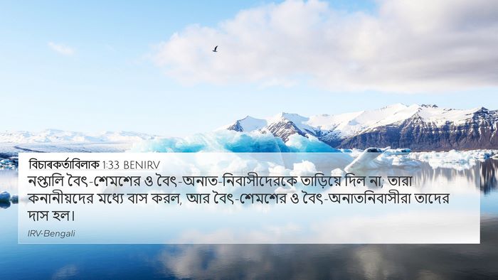 বিচাৰকর্তাবিলাক 1:33 BENIRV Bible Verse Image