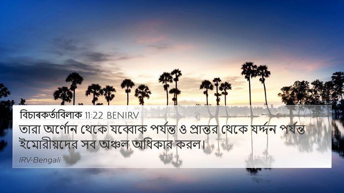 বিচাৰকর্তাবিলাক 11:22 BENIRV Bible Verse Image