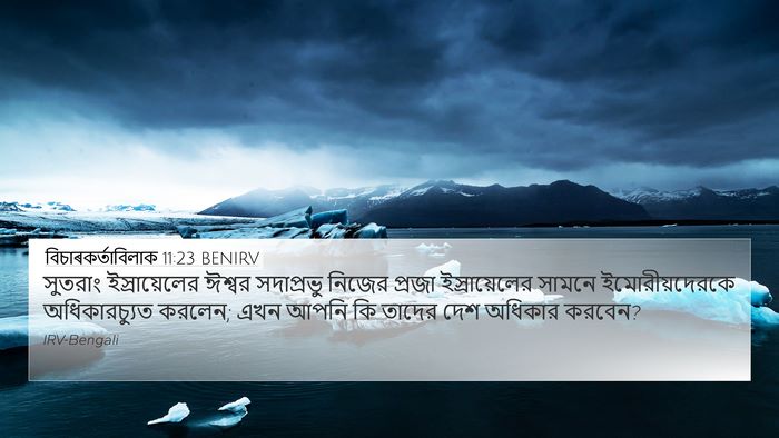 বিচাৰকর্তাবিলাক 11:23 BENIRV Bible Verse Image