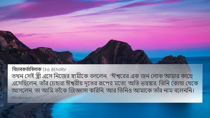 বিচাৰকর্তাবিলাক 13:6 BENIRV Bible Verse Image