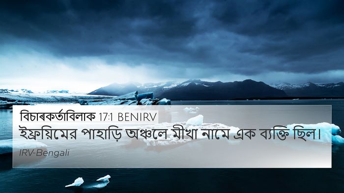বিচাৰকর্তাবিলাক 17:1 BENIRV Bible Verse Image