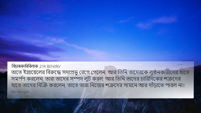 বিচাৰকর্তাবিলাক 2:14 BENIRV Bible Verse Image