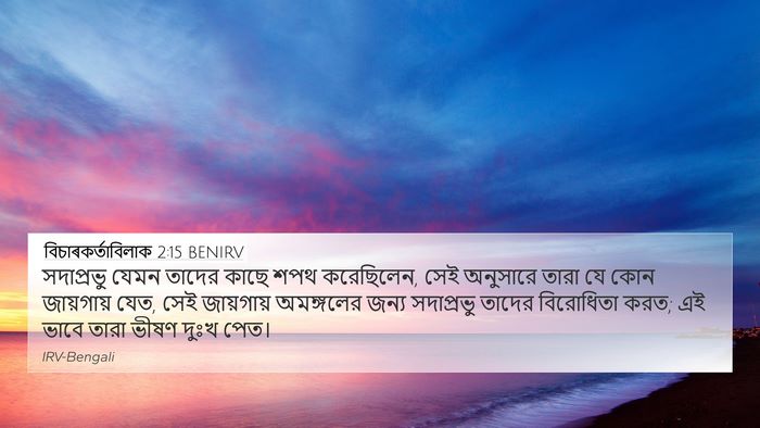 বিচাৰকর্তাবিলাক 2:15 BENIRV Bible Verse Image