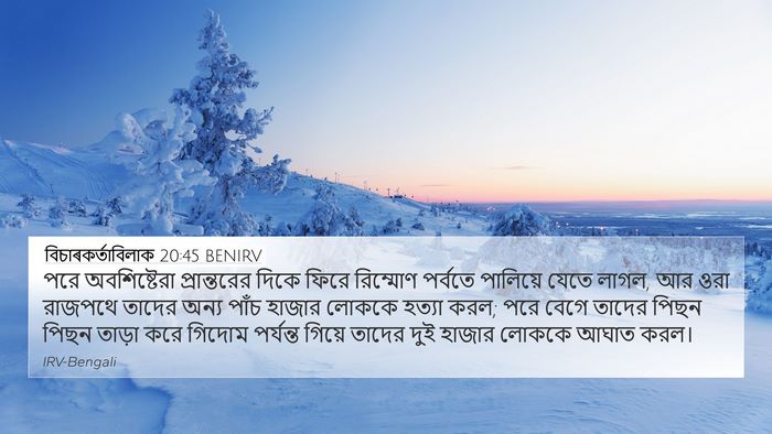 বিচাৰকর্তাবিলাক 20:45 BENIRV Bible Verse Image