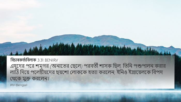 বিচাৰকর্তাবিলাক 3:31 BENIRV Bible Verse Image