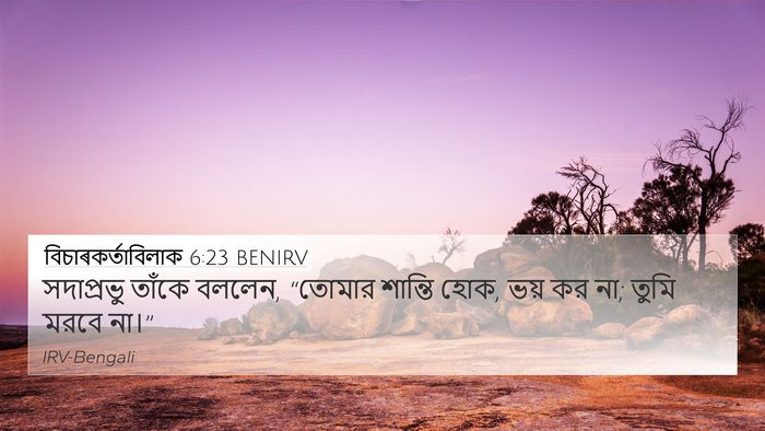 বিচাৰকর্তাবিলাক 6:23 BENIRV Bible Verse Image
