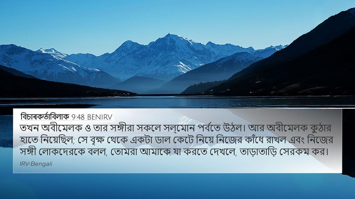 বিচাৰকর্তাবিলাক 9:48 BENIRV Bible Verse Image
