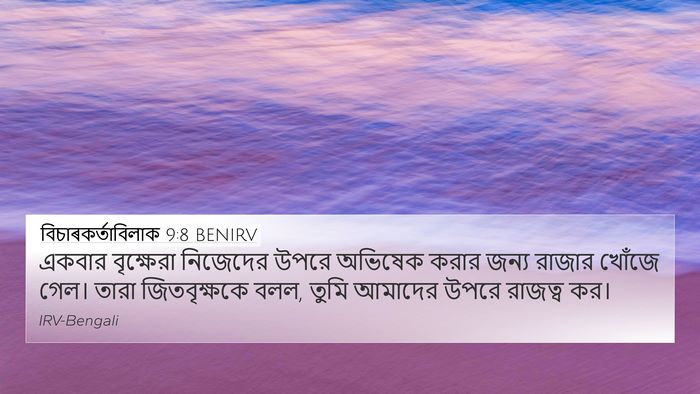 বিচাৰকর্তাবিলাক 9:8 BENIRV Bible Verse Image