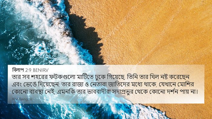 বিলাপ 2:9 BENIRV Bible Verse Image