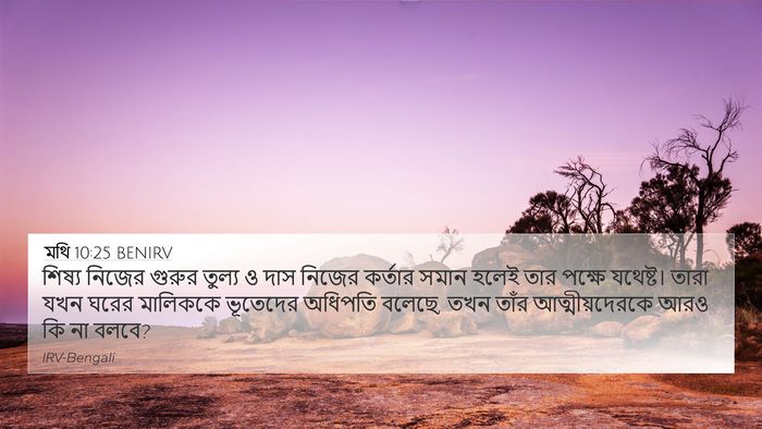 মথি 10:25 BENIRV Bible Verse Image