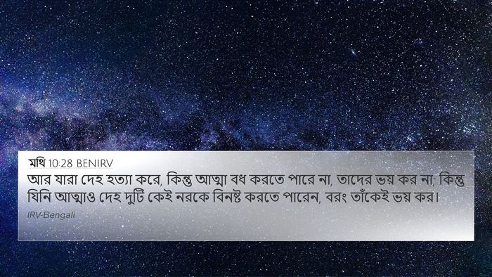 মথি 10:28 BENIRV Bible Verse Image
