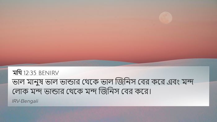 মথি 12:35 BENIRV Bible Verse Image