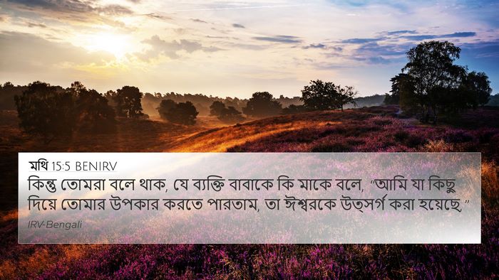 মথি 15:5 BENIRV Bible Verse Image