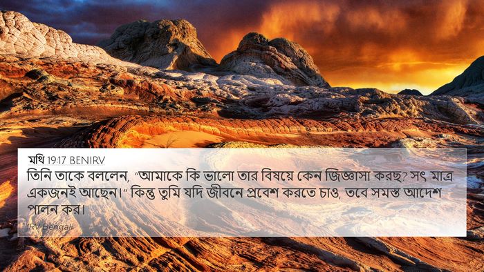 মথি 19:17 BENIRV Bible Verse Image