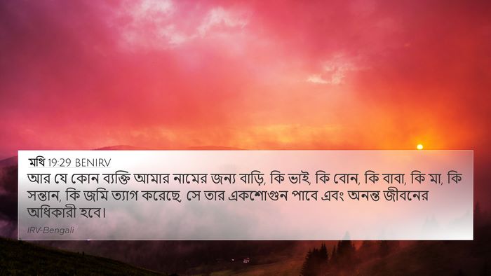 মথি 19:29 BENIRV Bible Verse Image