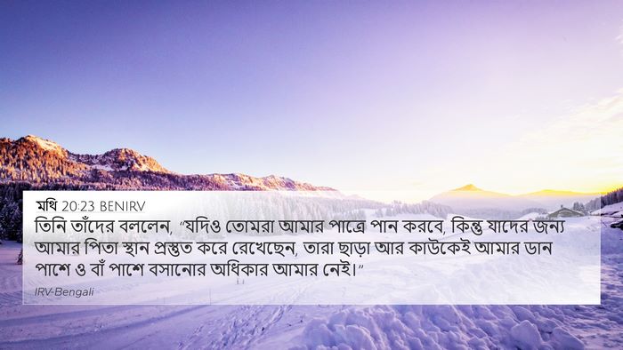 মথি 20:23 BENIRV Bible Verse Image