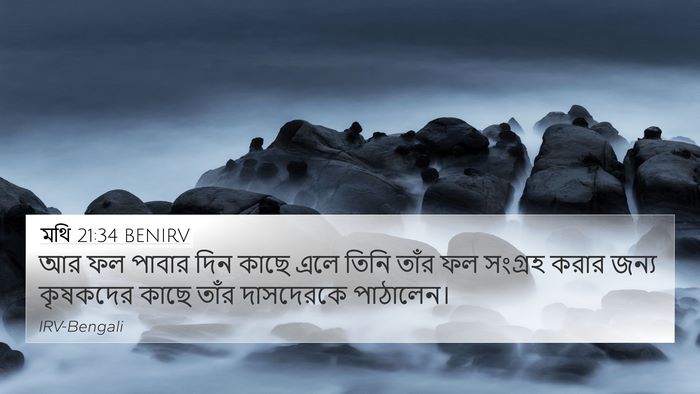 মথি 21:34 BENIRV Bible Verse Image