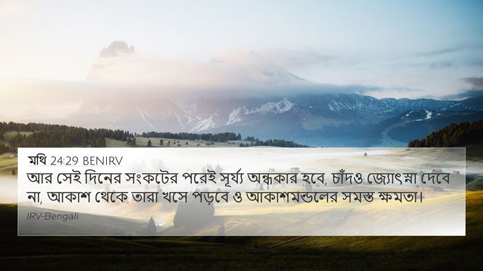 মথি 24:29 BENIRV Bible Verse Image