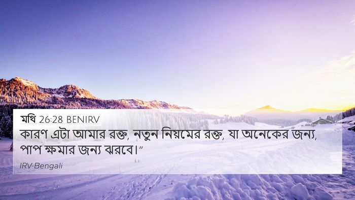 মথি 26:28 BENIRV Bible Verse Image