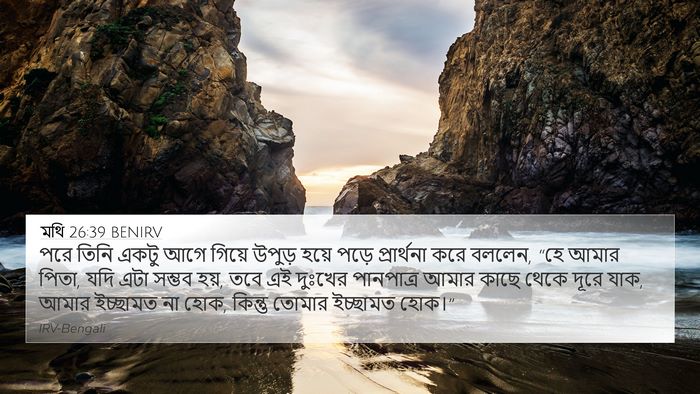 মথি 26:39 BENIRV Bible Verse Image