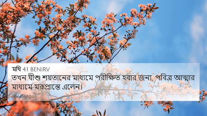 মথি 4:1 BENIRV Bible Verse Image