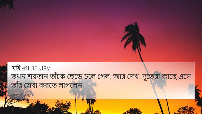 মথি 4:11 BENIRV Bible Verse Image
