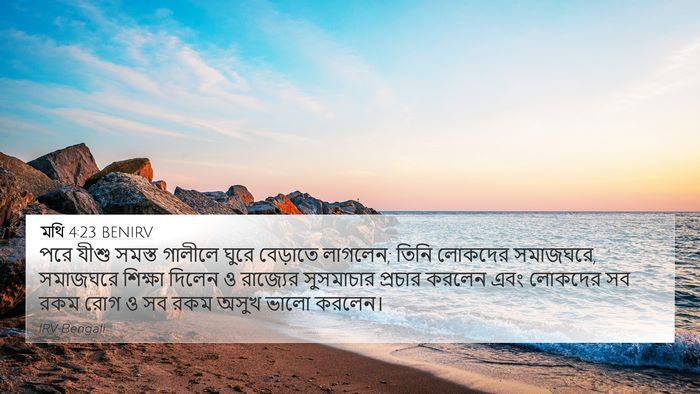 মথি 4:23 BENIRV Bible Verse Image