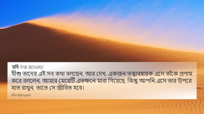 মথি 9:18 BENIRV Bible Verse Image