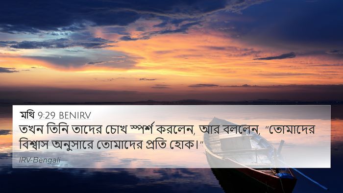 মথি 9:29 BENIRV Bible Verse Image